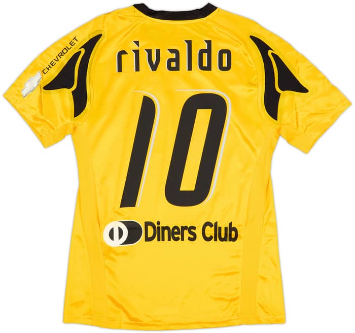 2007-08 AEK Athens Home Shirt Rivaldo #10 (M)