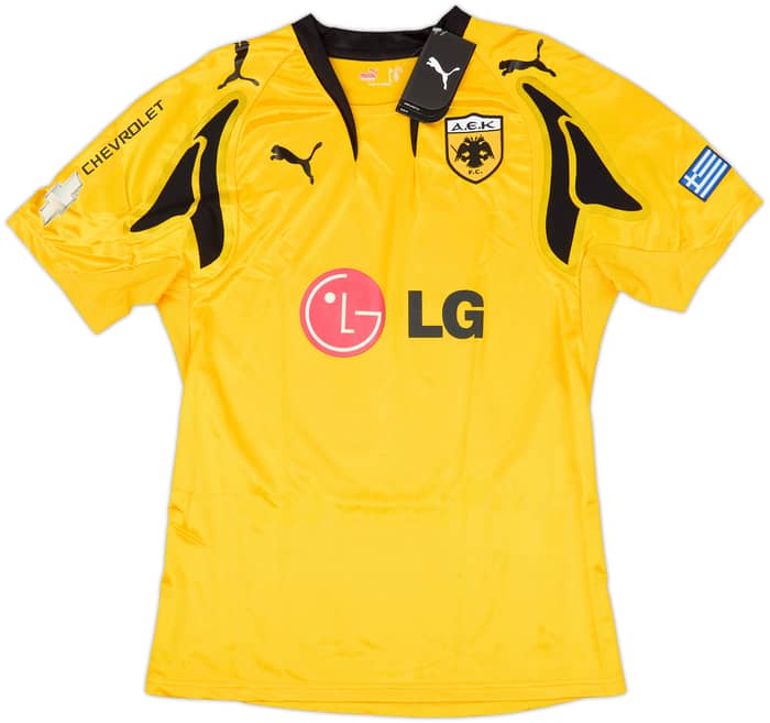 2007-08 AEK Athens Home Shirt Rivaldo #10 (M)