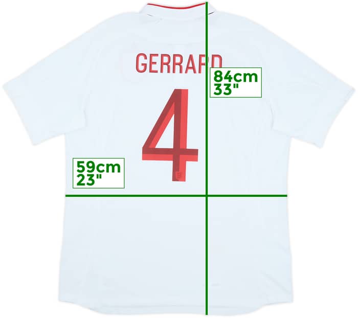 2012-13 England Home Shirt Gerrard #4 (XXL)