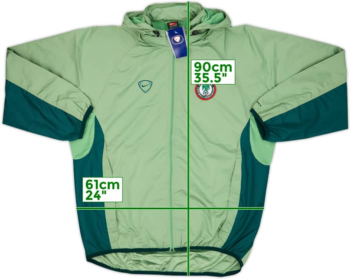 2000-01 Nigeria Nike Player Issue Hooded Rain Jacket (L)