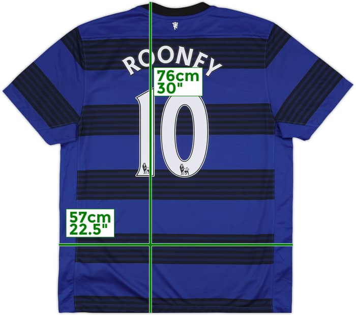 2011-13 Manchester United Away Shirt Rooney #10 (XL)