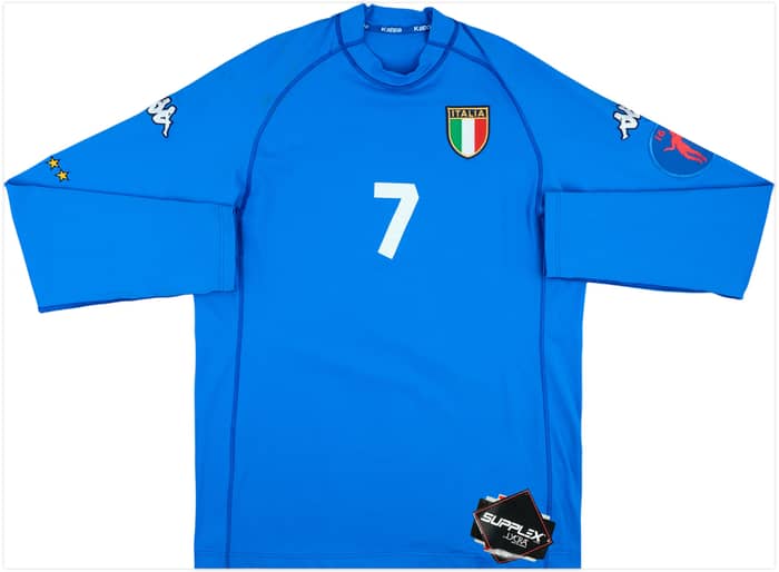 2001 Italy Player Issue U16 Euro Championship Home L/S Shirt #7 (XL)