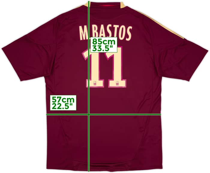2010-11 Lyon Away Shirt M.Bastos #11 (XL)