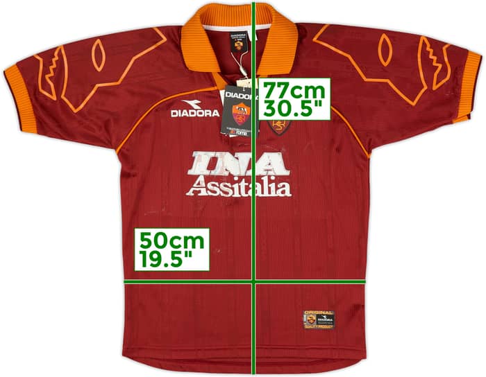 Camiseta de local de Roma 1999-00 (M)