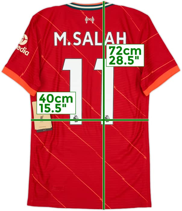2021-22 Liverpool Authentic Home Shirt M.Salah #11 (XS)