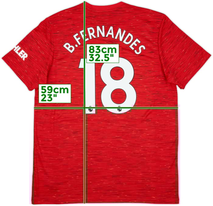 2020-21 Manchester United Home Shirt B.Fernandes #18 (XL)
