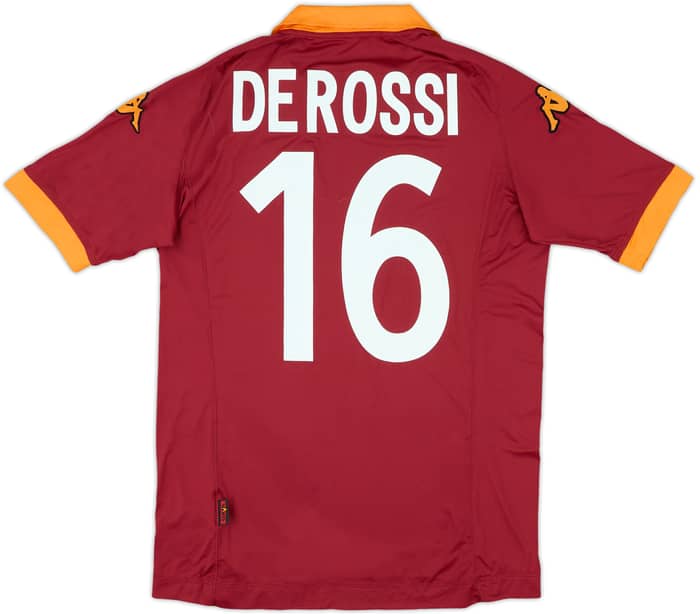 2012-13 Roma Home Shirt De Rossi #16 (L)
