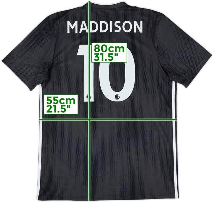 2019-20 Leicester Away Shirt Maddison #10 (L)