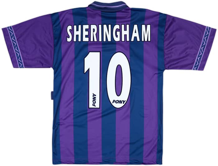 1995-97 Tottenham Away Shirt Sheringham #10 - 9/10 - (S)