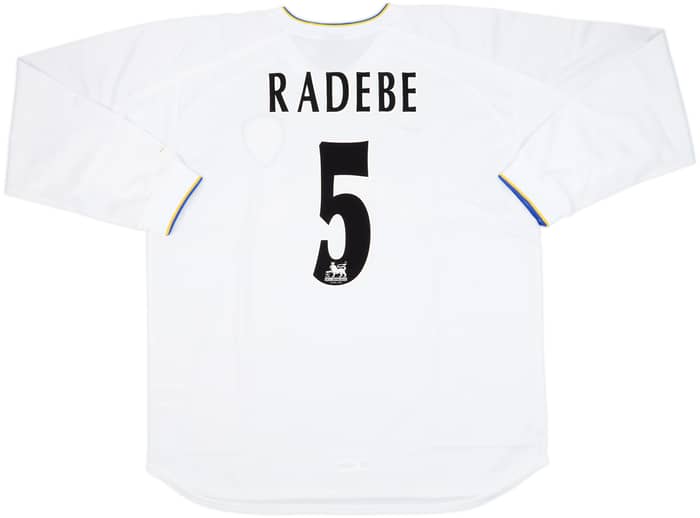 2000-02 Leeds United Home L/S Shirt Radebe #5 (XXL)