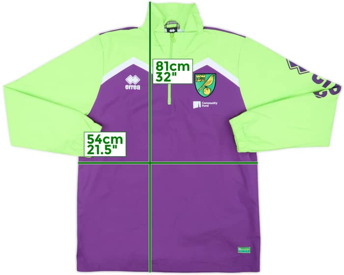 2014-15 Norwich Errea 1/4 Zip Drill Top - 10/10 - (L)