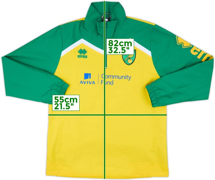 2014-15 Norwich Errea Sweat Top - 9/10 - (L)