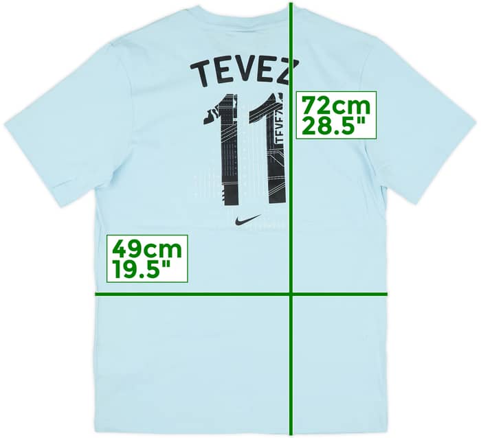 2010 Argentina 'Tevez #11' Nike Graphic Tee (S)