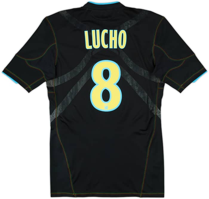 2010-11 Olympique Marseille Player Issue Techfit Third Shirt Lucho #8 (L)
