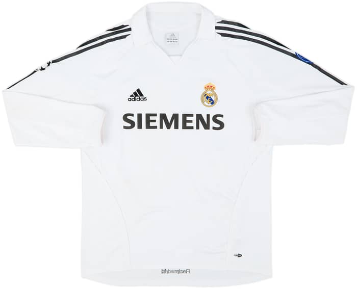 2005-06 Real Madrid Home L/S Shirt Beckham #23 - 5/10 - (L)