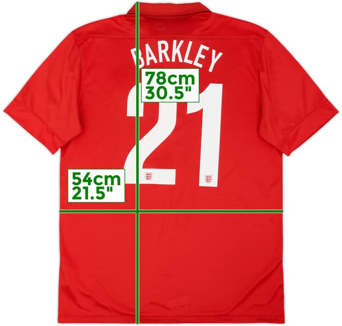 2013 England Away 150th Anniversary Shirt Barkley #21 - 7/10 - (L)