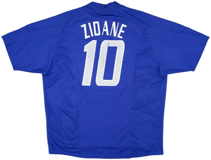 2002-04 France Home Shirt Zidane #10 - 6/10 - (XXL)