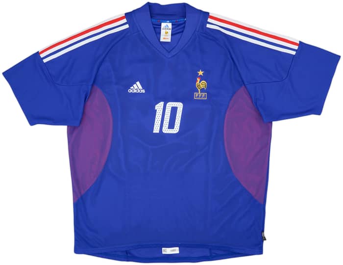 2002-04 France Home Shirt Zidane #10 - 6/10 - (XXL)
