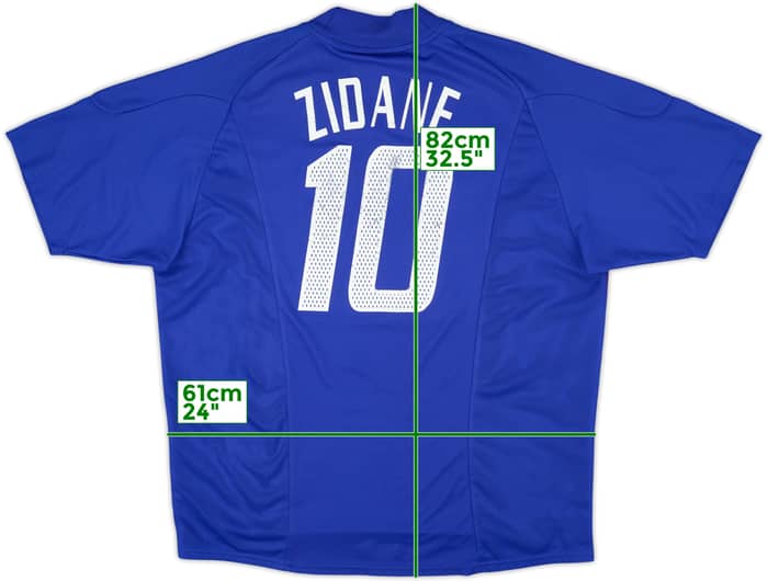 2002-04 France Home Shirt Zidane #10 - 6/10 - (XXL)