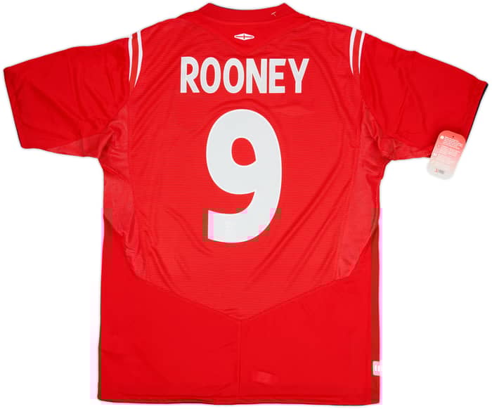 2004-06 England Away Shirt Rooney #9 (L)