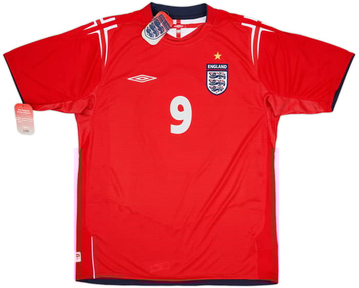 2004-06 England Away Shirt Rooney #9 (L)