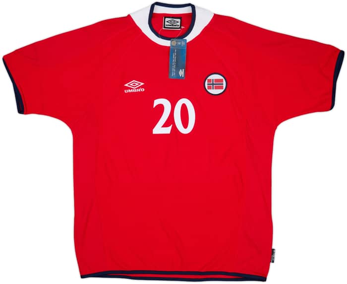 2000-02 Norway Home Shirt Solskjaer #20 (L)