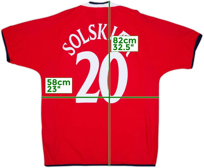 2000-02 Norway Home Shirt Solskjaer #20 (L)
