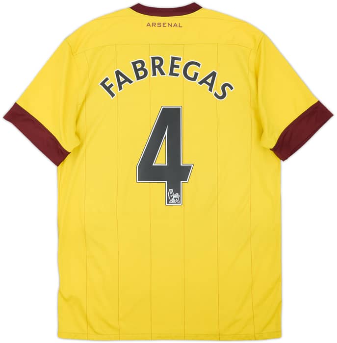 2010-13 Arsenal Away Shirt Fabregas #4 - 6/10 - (M)