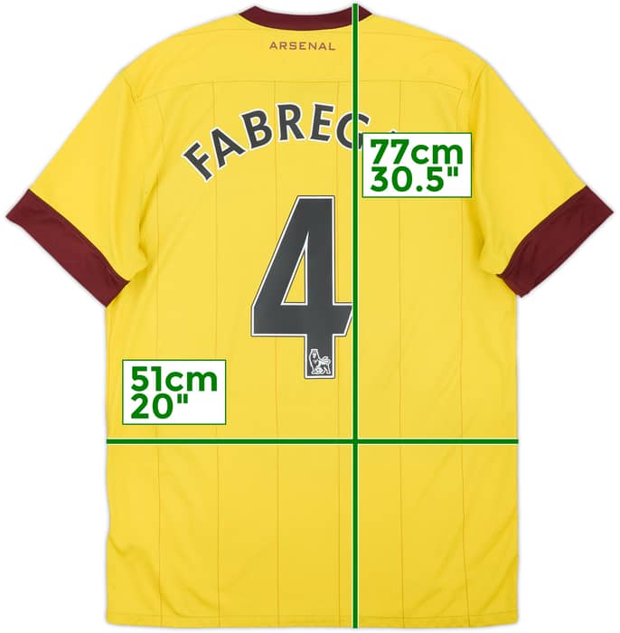 2010-13 Arsenal Away Shirt Fabregas #4 - 6/10 - (M)