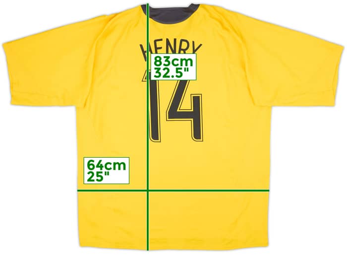 2006-07 Arsenal Away Shirt Henry #14 - 6/10 - (3XL)