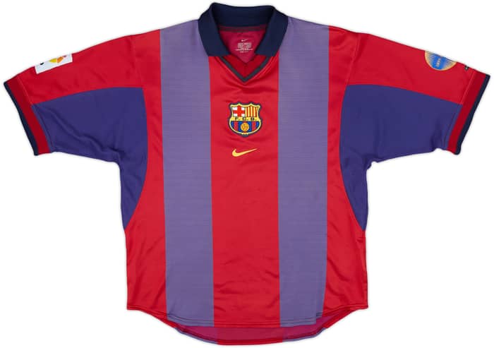 2000-01 Barcelona Home Shirt - 5/10 - (M)