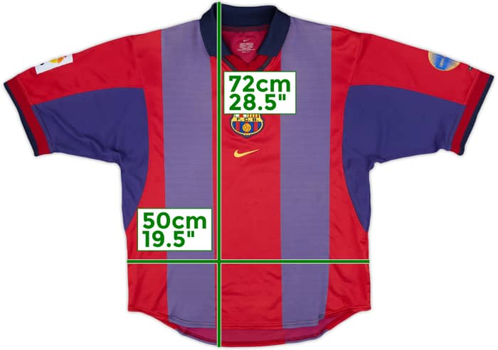 2000-01 Barcelona Home Shirt - 5/10 - (M)