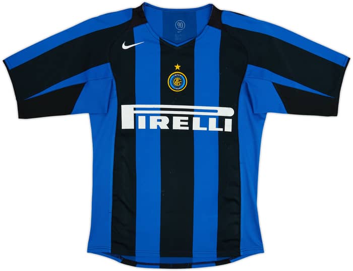 2005-06 Inter Milan Home Shirt J. Zanetti #4 - 5/10 - (M)