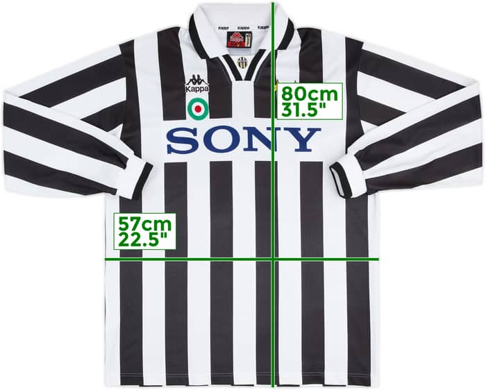 1995-97 Juventus Home L/S Shirt #10 - 8/10 - (XL)