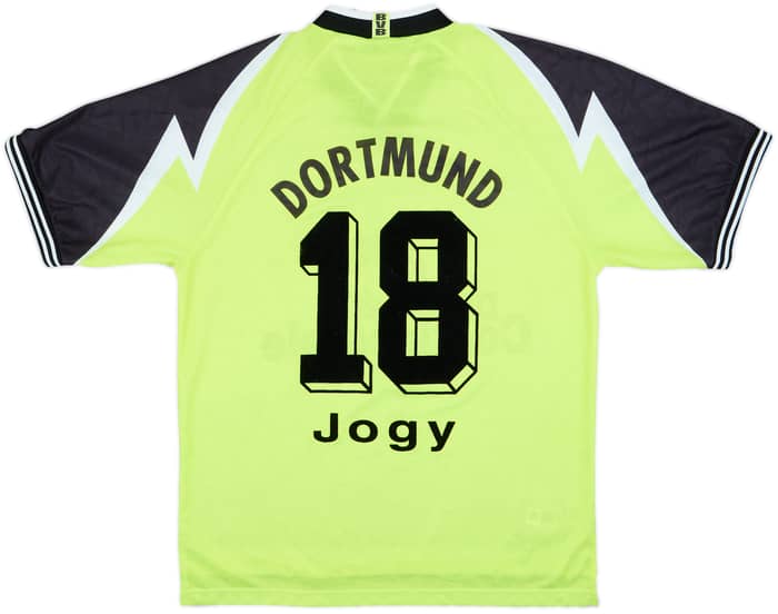1995-96 Borussia Dortmund Home Shirt Jogy #18 - 8/10 - (XL)