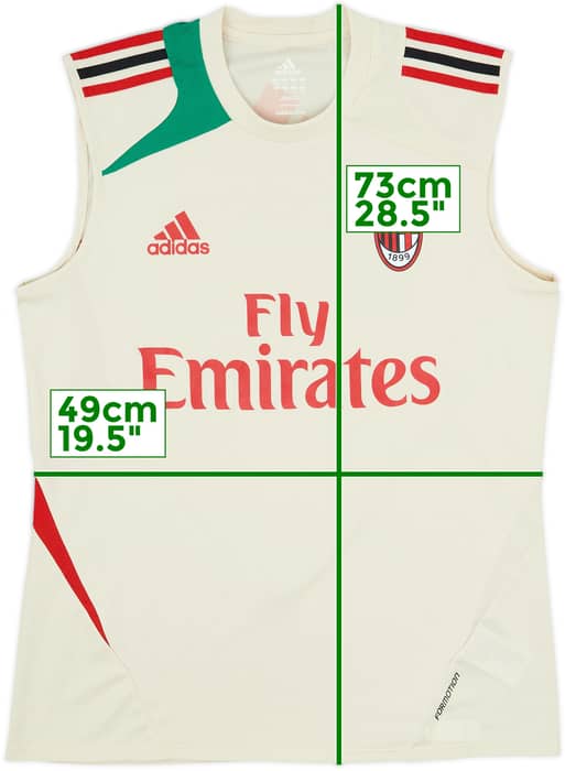 2012-13 AC Milan Player Issue Formotion Training Vest - 9/10 - (M/L)