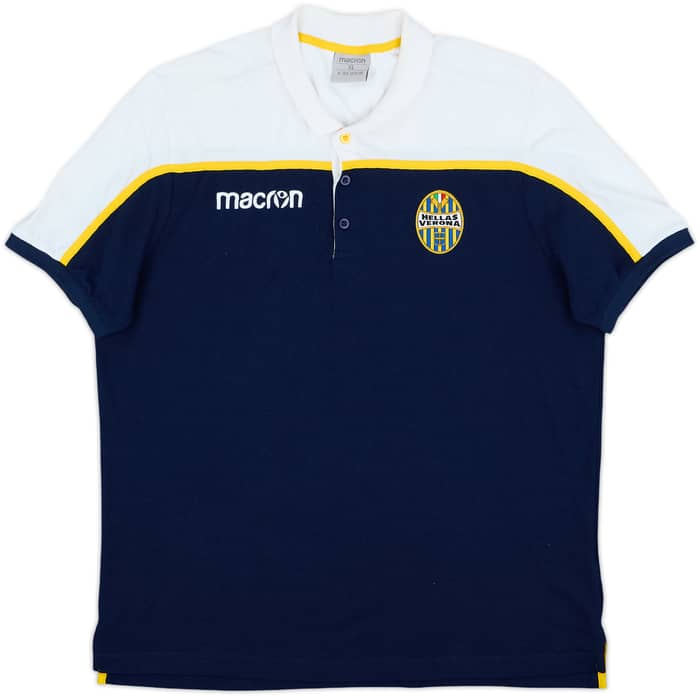 2018-19 Hellas Verona Macron Polo Shirt - 9/10 - (XL)