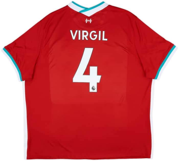 2020-21 Liverpool Home Shirt Virgil #4 - 6/10 - (3XL)