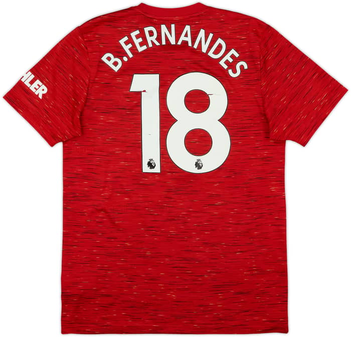 2020-21 Manchester United Home Shirt B.Fernandes #18 - 5/10 - (M)