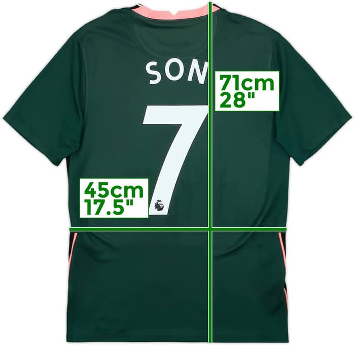2020-21 Tottenham Away Shirt Son #7 - 6/10 - (S)