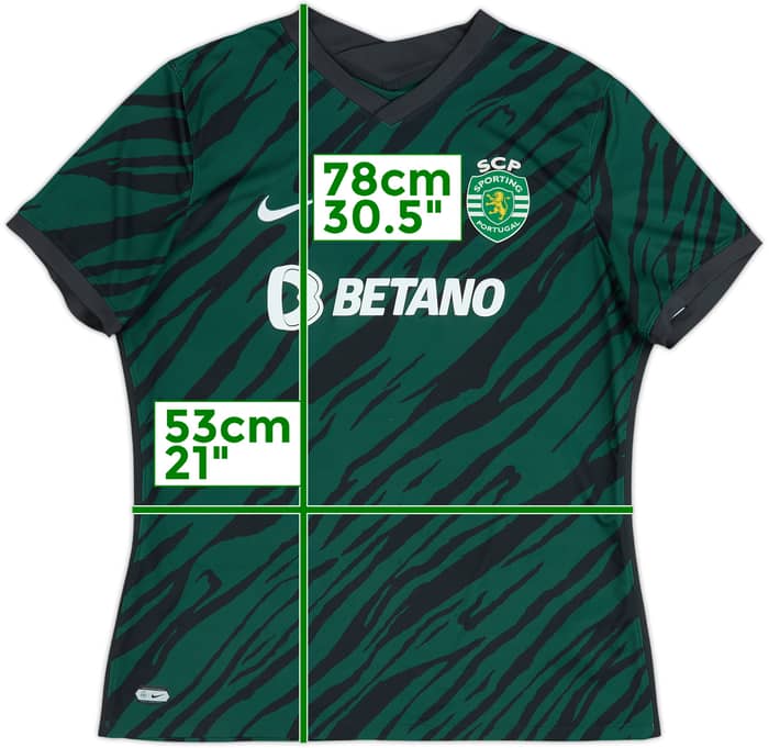 2021-22 Sporting CP Third Shirt - 8/10 - (XXL)