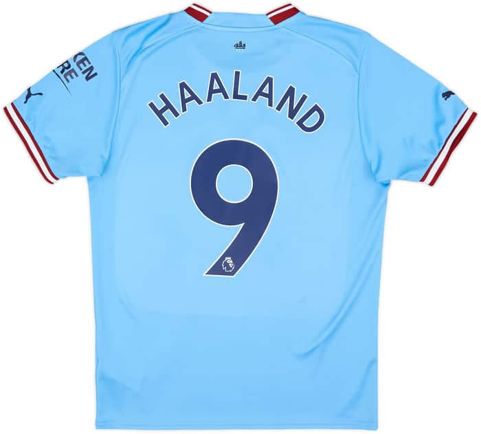2022-23 Manchester City Home Shirt Haaland #9 - 6/10 - (M)