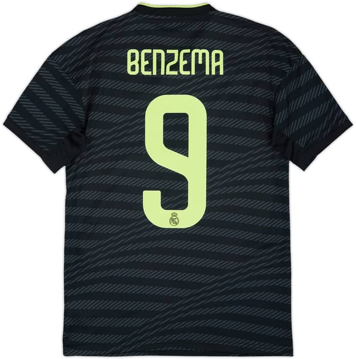 2022-23 Real Madrid Third Shirt Benzema #9 - 7/10 - (XS)