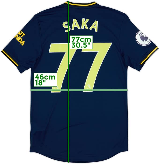 2019-20 Arsenal Authentic Third Shirt Saka #77 - 8/10 - (S)