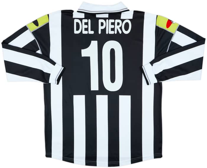 2000-01 Juventus Ciaoweb Home L/S Shirt Del Piero #10 - 8/10 - (XXL)