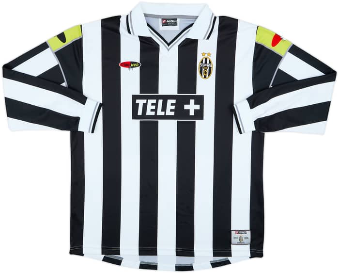 2000-01 Juventus Ciaoweb Home L/S Shirt Del Piero #10 - 8/10 - (XXL)