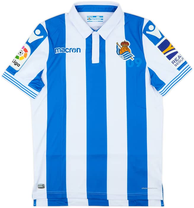 2018-19 Real Sociedad Home Shirt - 9/10 - (S)