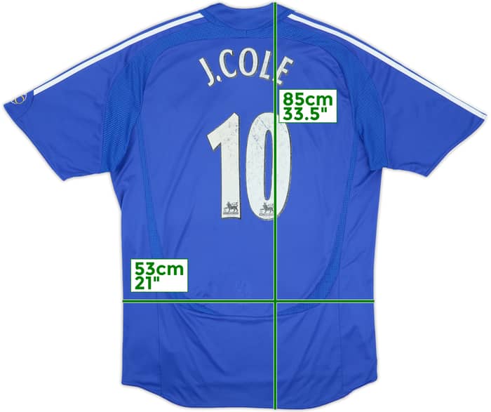 2006-08 Chelsea Home Shirt J. Cole #10 - 5/10 - (XL)