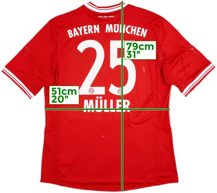 2013-14 Bayern Munich Home Shirt Muller #25 - 7/10 - (L)