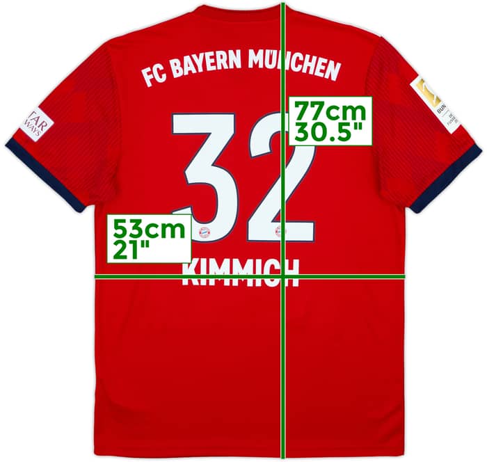 2018-19 Bayern Munich Home Shirt Kimmich #32 - 8/10 - (L)